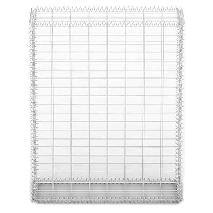 vidaXL Gabionenkorb mit Deckeln, verzinkter Draht, 100 x 80 x 30 cm