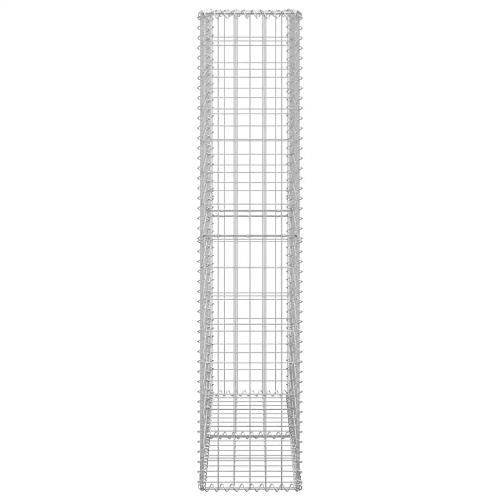 vidaXL Gabionenkorb avec couvercles en fil de fer galvanisé 150×100×30 cm