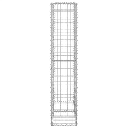 vidaXL Gabionenkorb avec couvercles en fil de fer galvanisé 150×100×30 cm