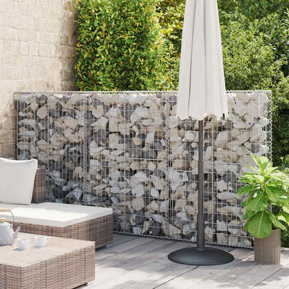 vidaXL Gabionenkorb avec couvercles en fil de fer galvanisé 150×100×30 cm