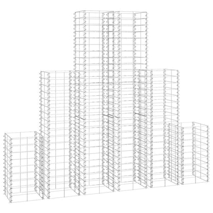 vidaXL Gabionen-Set 6-tlg. Verzinkter Draht