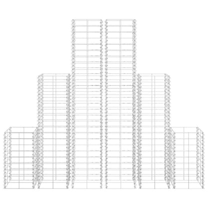 vidaXL Gabionen-Set 6-tlg. Verzinkter Draht