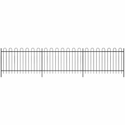 vidaXL Zaun 600 x 150 cm Pulverbeschichteter Stahl
