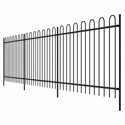 vidaXL Zaun 600 x 150 cm Pulverbeschichteter Stahl