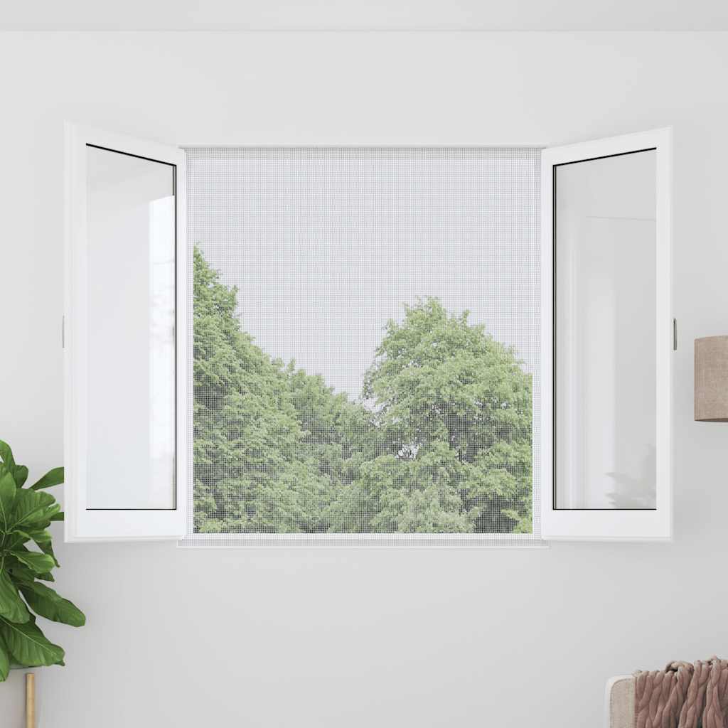 vidaXL Fliegengitter Aluminium 100x500 cm Silbern