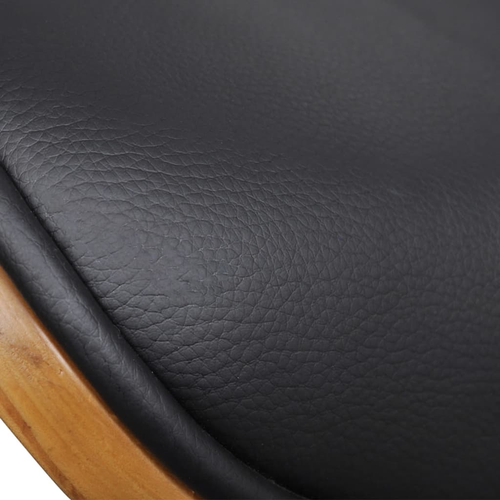 vidaXL Chaises de salle à manger 2 pcs. Bois courbé et similicuir