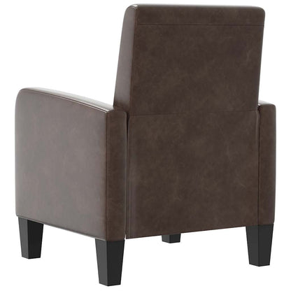 vidaXL Sessel Braun Kunstleder