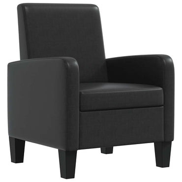 vidaXL Sessel Schwarz Kunstleder