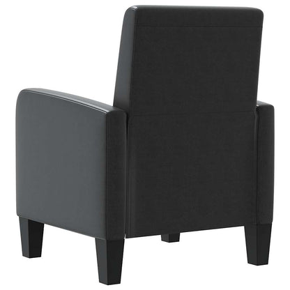 vidaXL Sessel Schwarz Kunstleder
