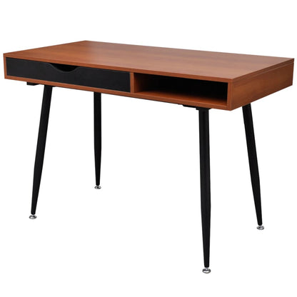 Table de travail Table d'ordinateur Bureau Poste de travail marron