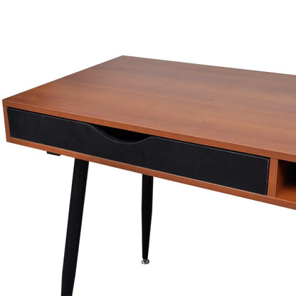 Table de travail Table d'ordinateur Bureau Poste de travail marron