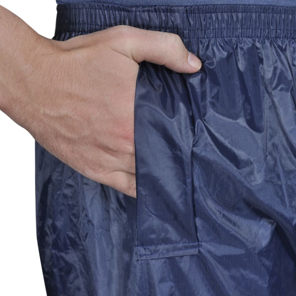 Vêtement de pluie bleu pour homme 2 pièces avec capuche taille XL