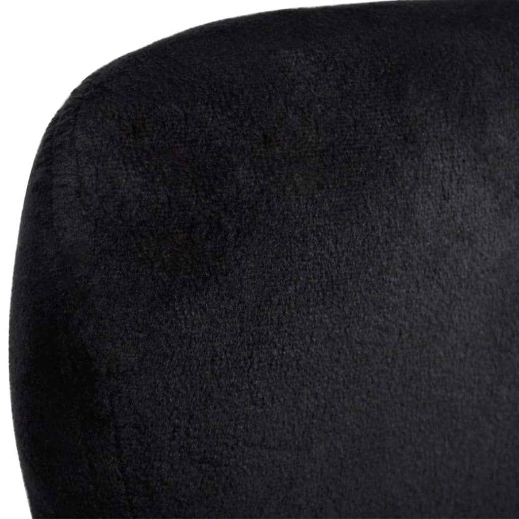 vidaXL Sessel in Ei-Form Schwarz
