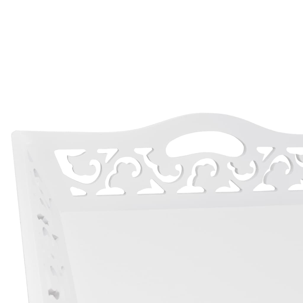 vidaXL Desserte/Table d'appoint avec plateau Blanc