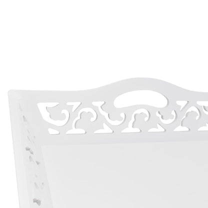 vidaXL Desserte/Table d'appoint avec plateau Blanc