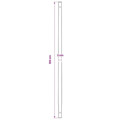 Tarière avec poignée 200 mm tube de rallonge 9 m