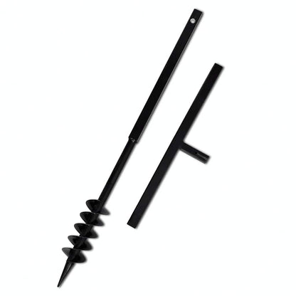 Tarière avec poignée 80 mm tube de rallonge 5 m