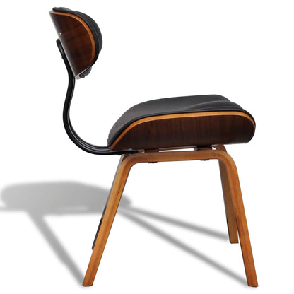 vidaXL Chaises de salle à manger 4 pcs Bois courbé et similicuir