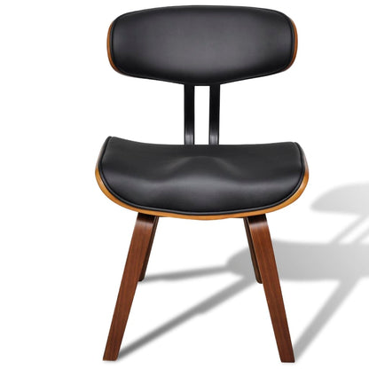 vidaXL Chaises de salle à manger 4 pcs Bois courbé et similicuir
