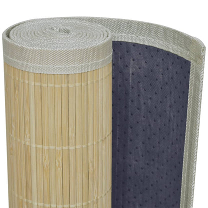 Tapis Bambou Naturel Rectangulaire 80x300 cm