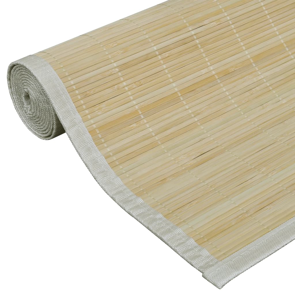 Tapis Bambou Naturel Rectangulaire 120x180 cm