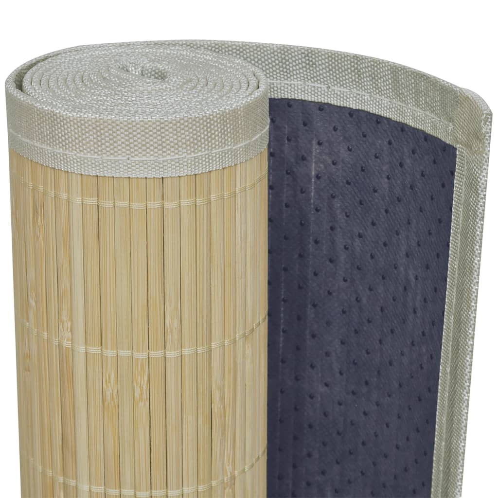Tapis en bambou naturel rectangulaire 150x200 cm