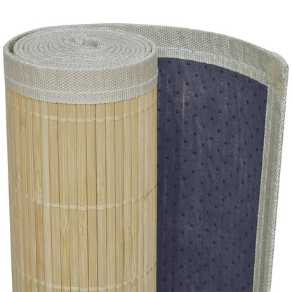 Tapis en bambou naturel rectangulaire 150x200 cm