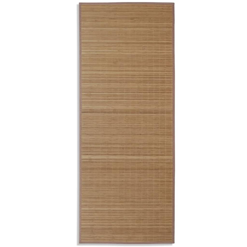 Tapis Bambou Marron Rectangulaire 80x200 cm