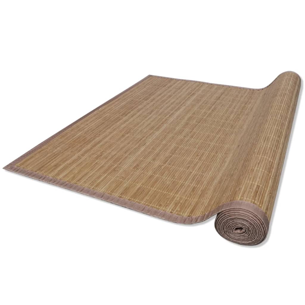 Tapis Bambou Marron Rectangulaire 80x200 cm