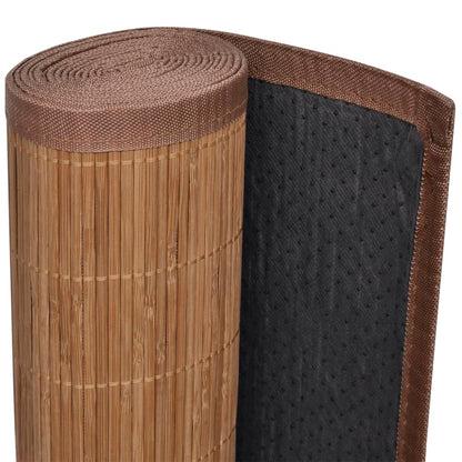 Tapis Bambou Marron Rectangulaire 80x200 cm