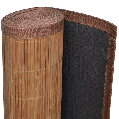 Tapis bambou marron rectangulaire 120x180 cm