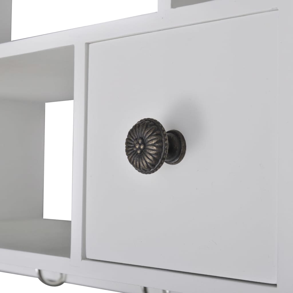 vidaXL Küchenhängeschrank Holz Weiß