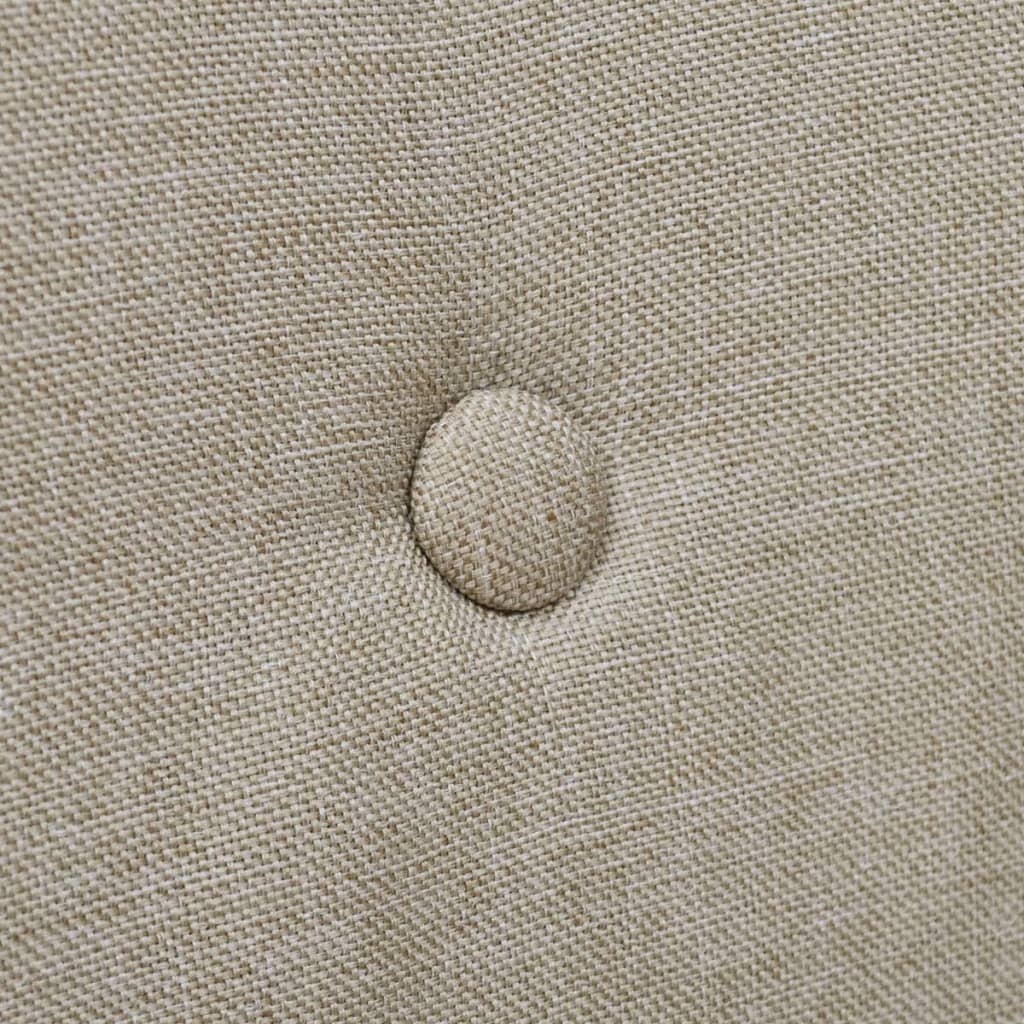 vidaXL Esszimmerstühle 6 Stk. Beige Stoff und Massivholz Eiche