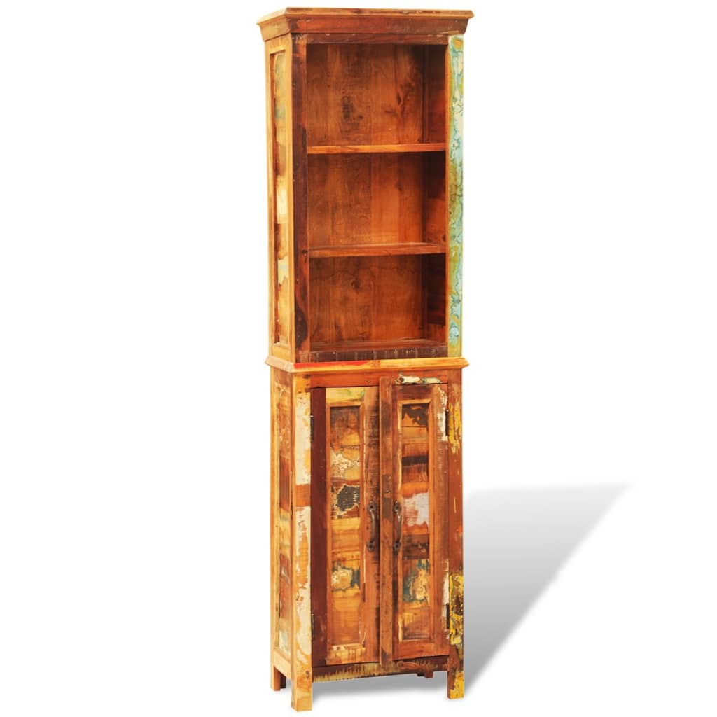 vidaXL Bücherregal Altholz Massivholz Vintage