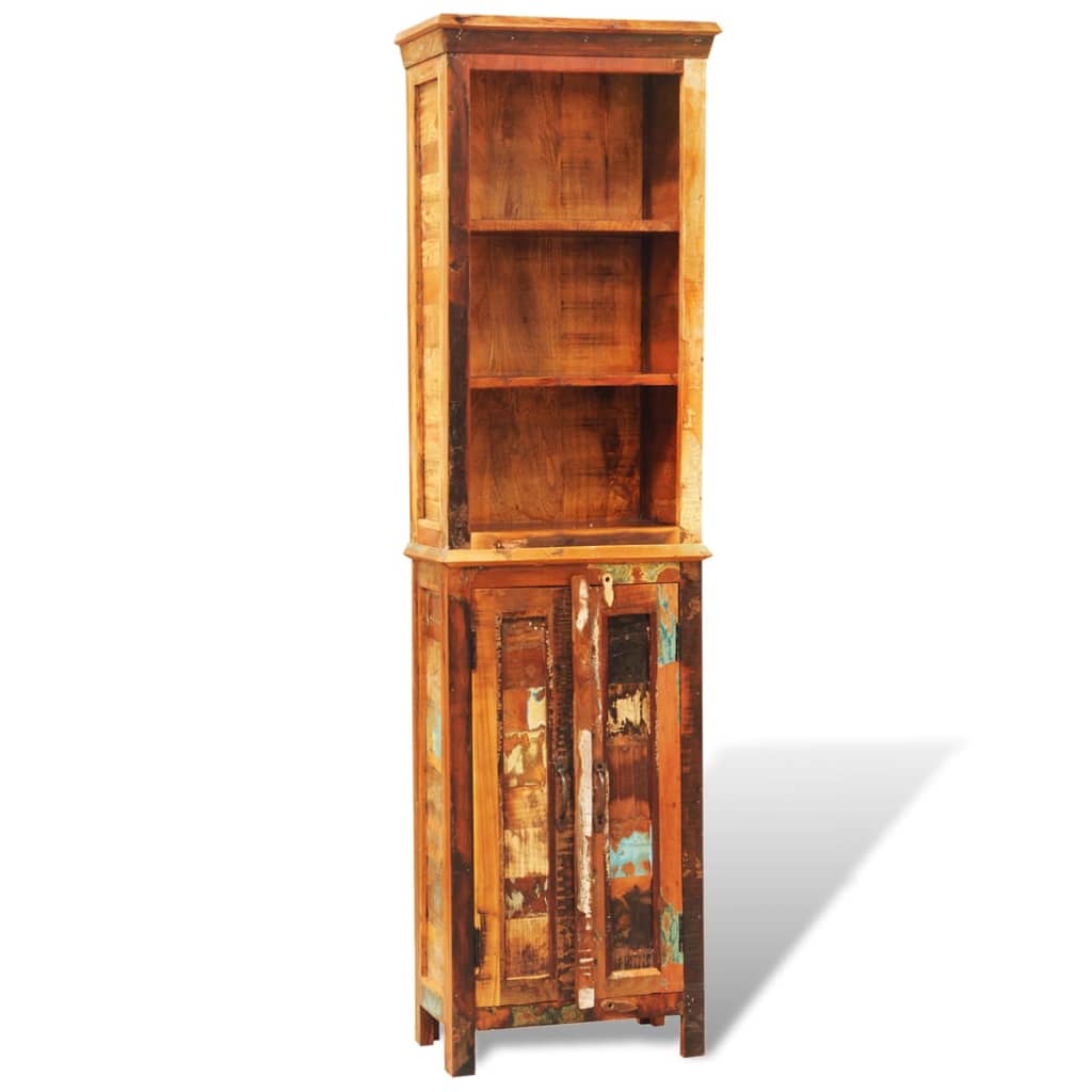 vidaXL Bücherregal Altholz Massivholz Vintage