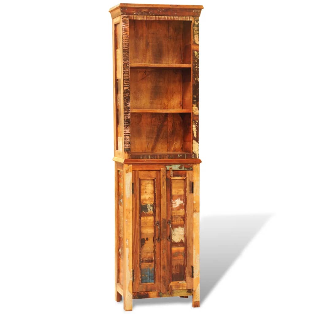 vidaXL Bücherregal Altholz Massivholz Vintage