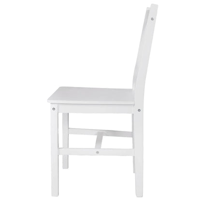 vidaXL Esszimmerstühle 4 Stk. Weiß Kiefernholz