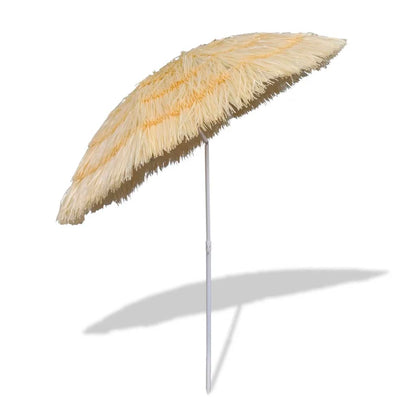 Parasol de plage inclinable style hawaïen vidaXL