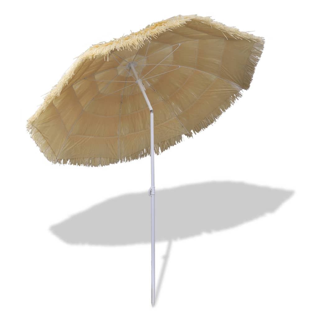 Parasol de plage inclinable style hawaïen vidaXL