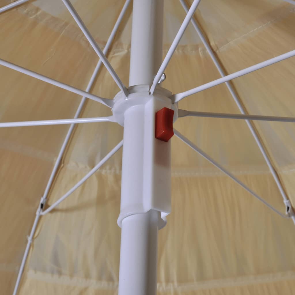 Parasol de plage inclinable style hawaïen vidaXL