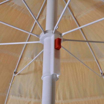 Parasol de plage inclinable style hawaïen vidaXL