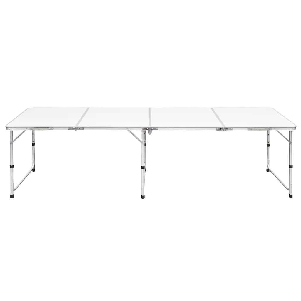 Campingtisch zusammenklappbar höhenverstellbar Aluminium 240 x 60 cm