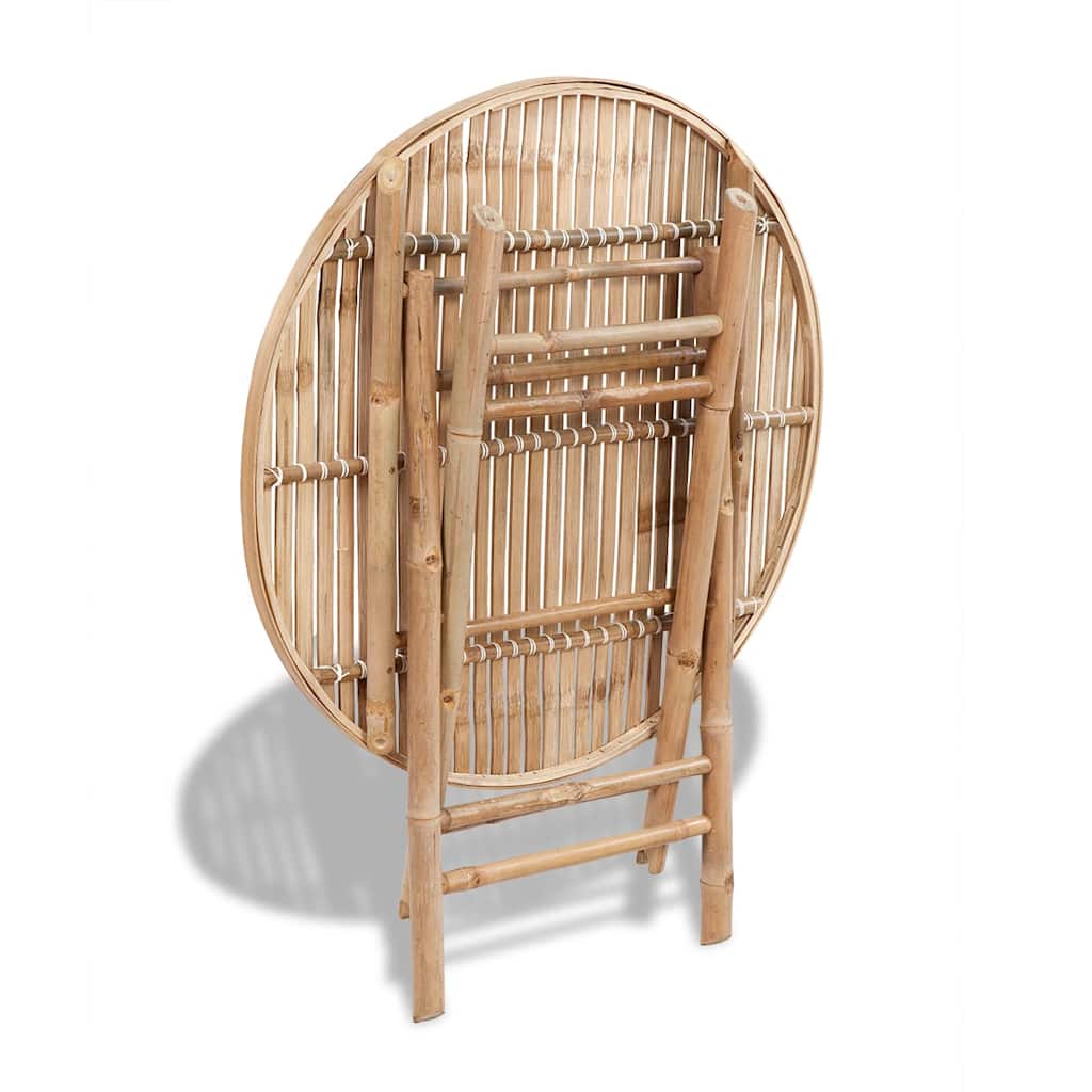 vidaXL Salle à manger de jardin 5 pcs pliable bambou