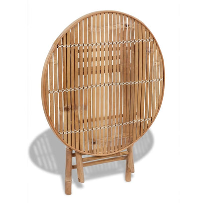 vidaXL Salle à manger de jardin 5 pcs pliable bambou