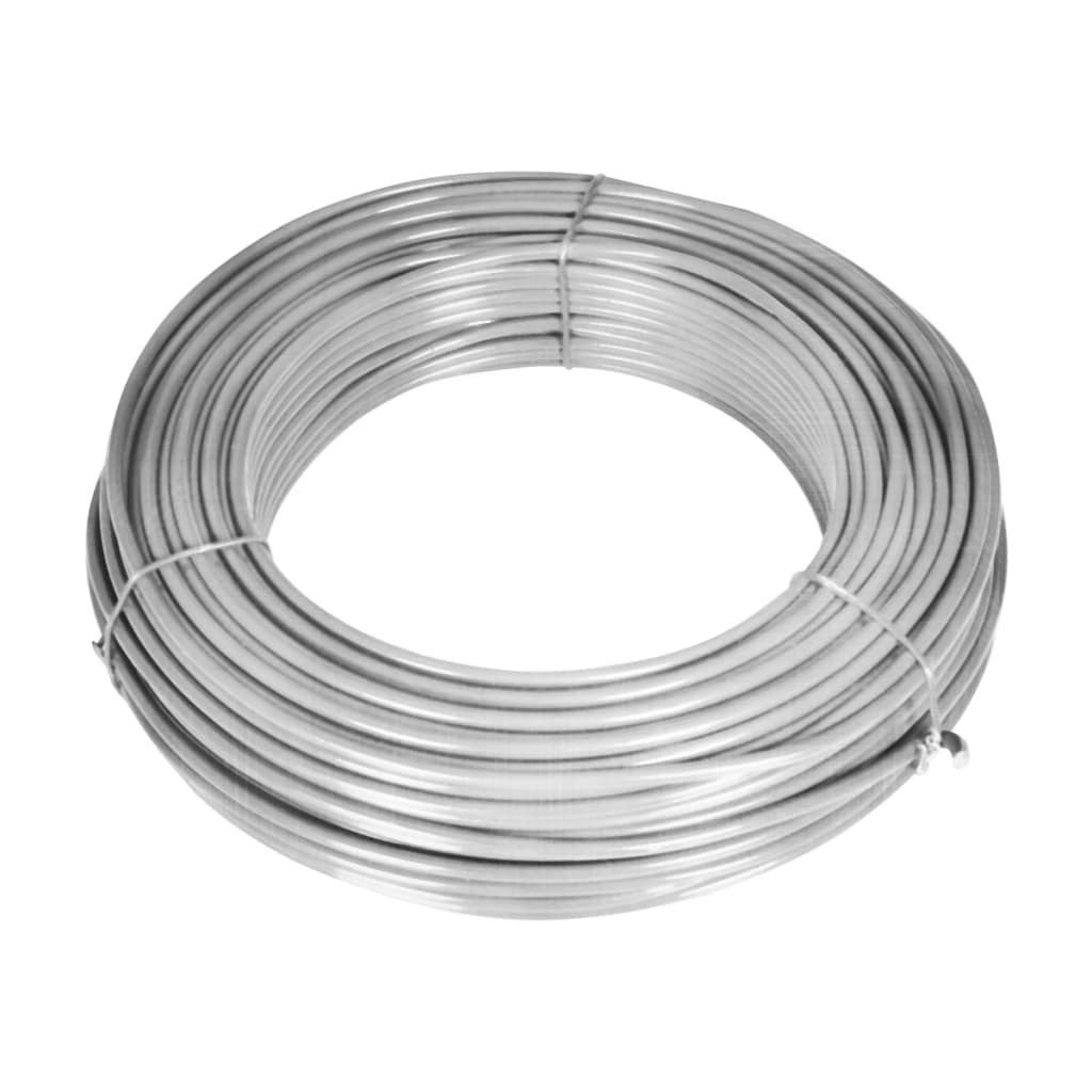 vidaXL Clôture grillagée avec poteaux acier galvanisé 25x1,25 m argentée
