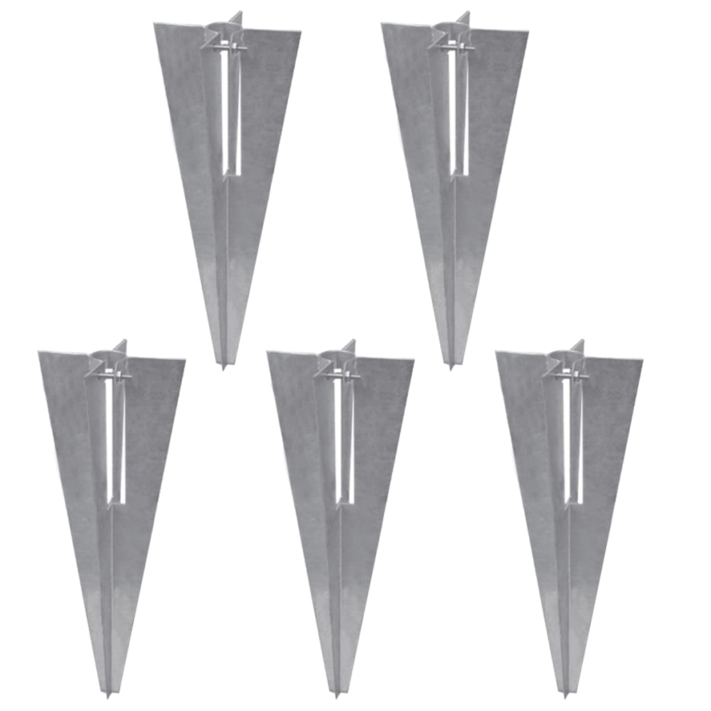 vidaXL Clôture grillagée avec poteaux, douilles de terre, acier galvanisé 15x0,8m