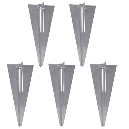 vidaXL Clôture grillagée avec poteaux, douilles de terre, acier galvanisé 15x0,8m
