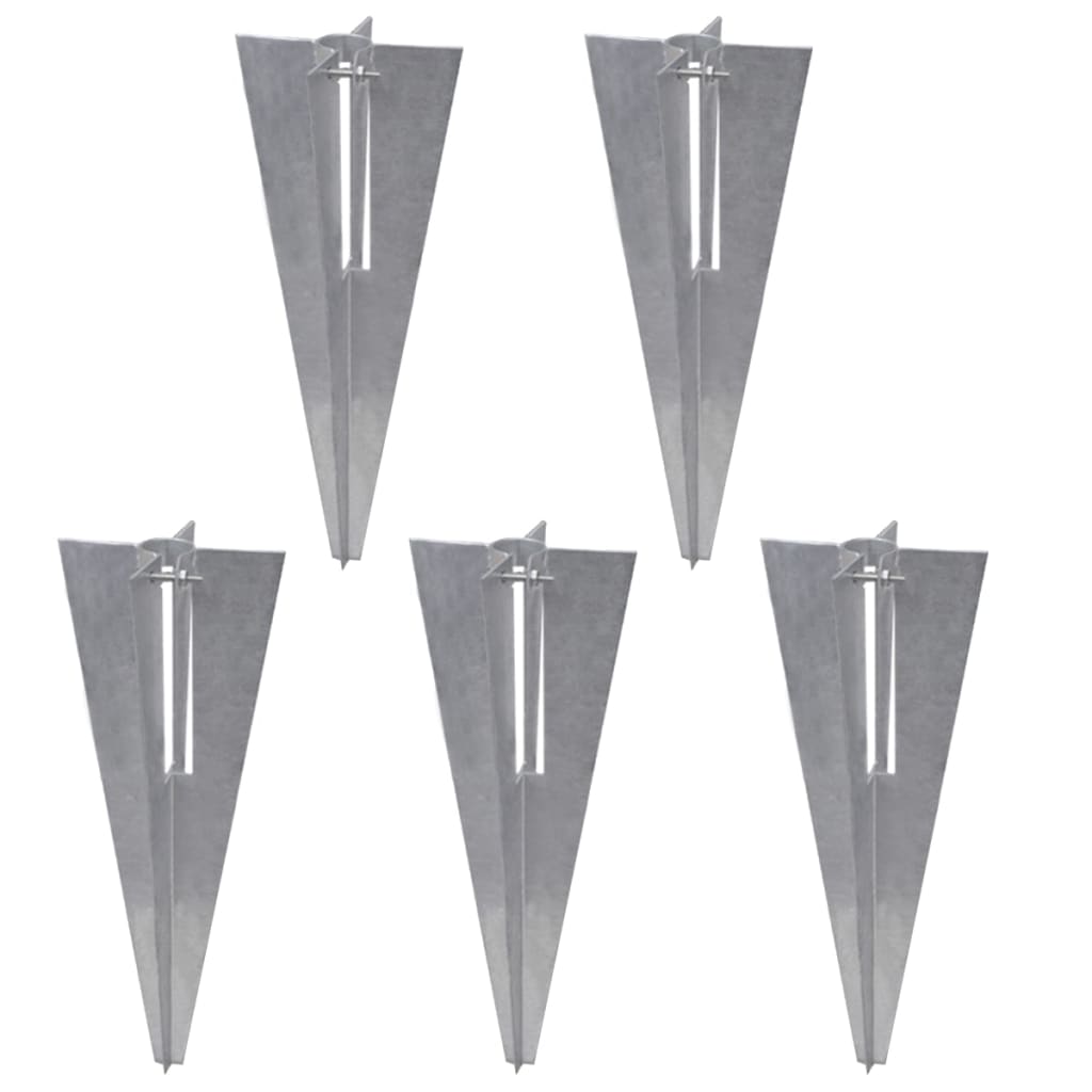 vidaXL Clôture grillagée avec poteaux, douilles de terre, acier galvanisé 15x1m