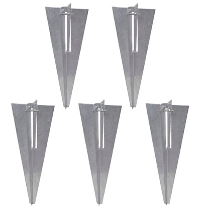 vidaXL Clôture grillagée avec poteaux, douilles de terre, acier galvanisé 15x1m