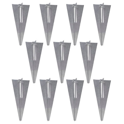 vidaXL Clôture à mailles de chaîne Poteaux douilles de sol Acier Galvanisé 25x1,25 m
